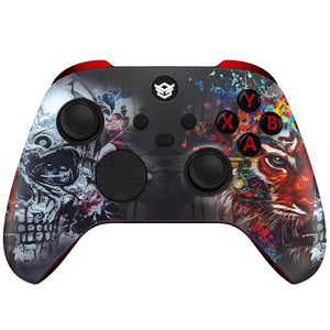 HEXGAMING ULTRA X Controller for XBOX, PC, Mobile  - Tiger Skull ABXY Labeled