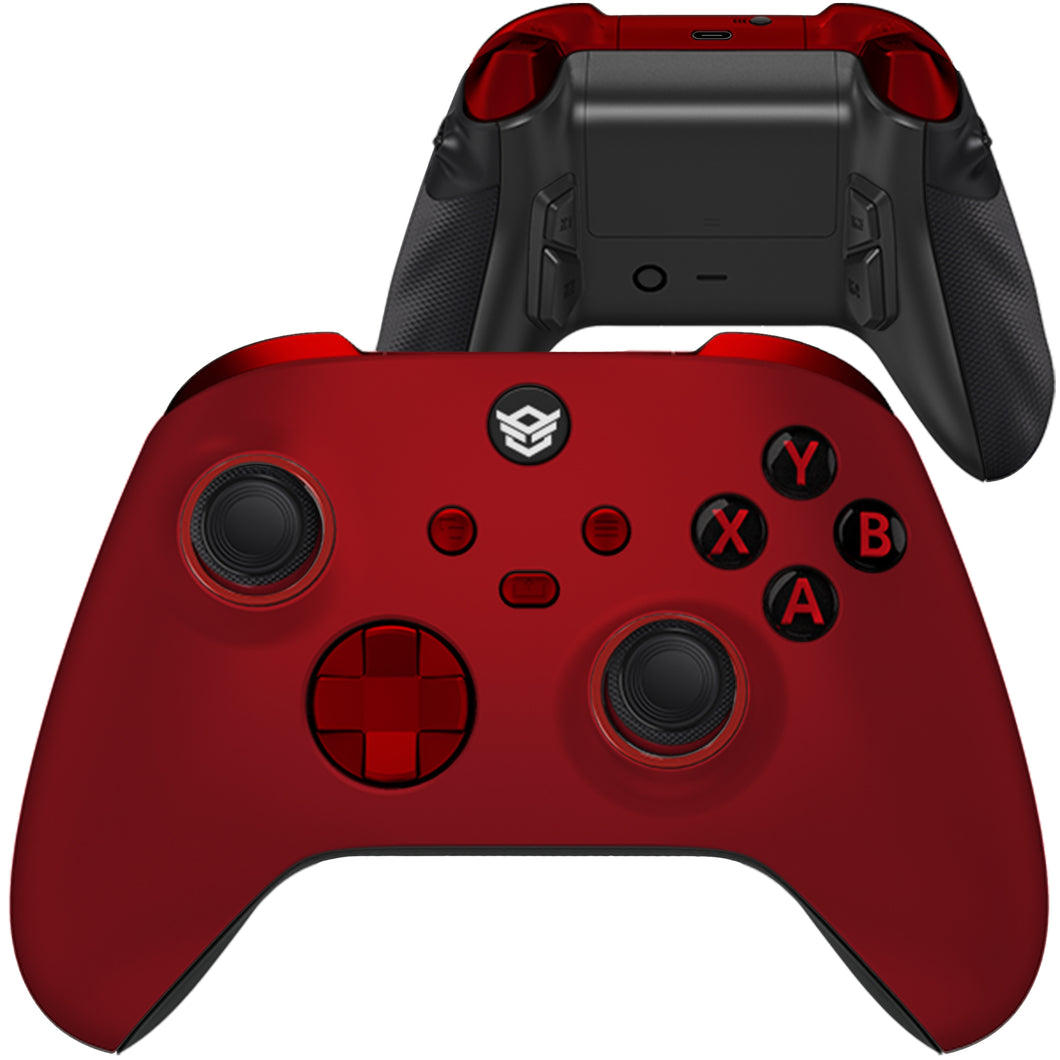 HEXGAMING ULTRA X Controller for XBOX, PC, Mobile - Scarlet Red ABXY Labeled