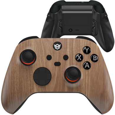 HEXGAMING ULTRA X Controller for XBOX, PC, Mobile - Wood Grain ABXY Labeled