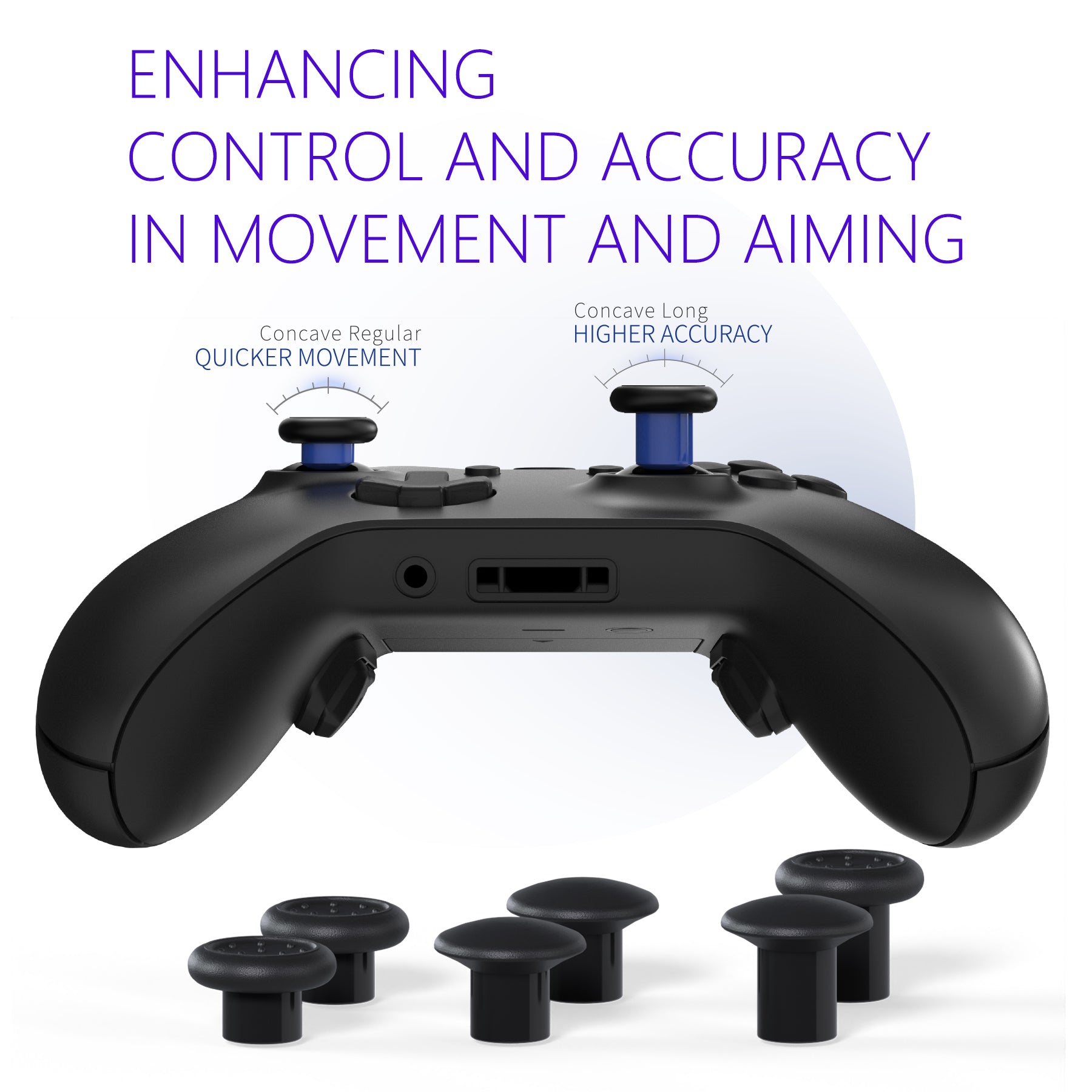 HEXGAMING ULTRA ONE Controller for XBOX, PC, Mobile-Origin of Chaos Purple ABXY Labeled