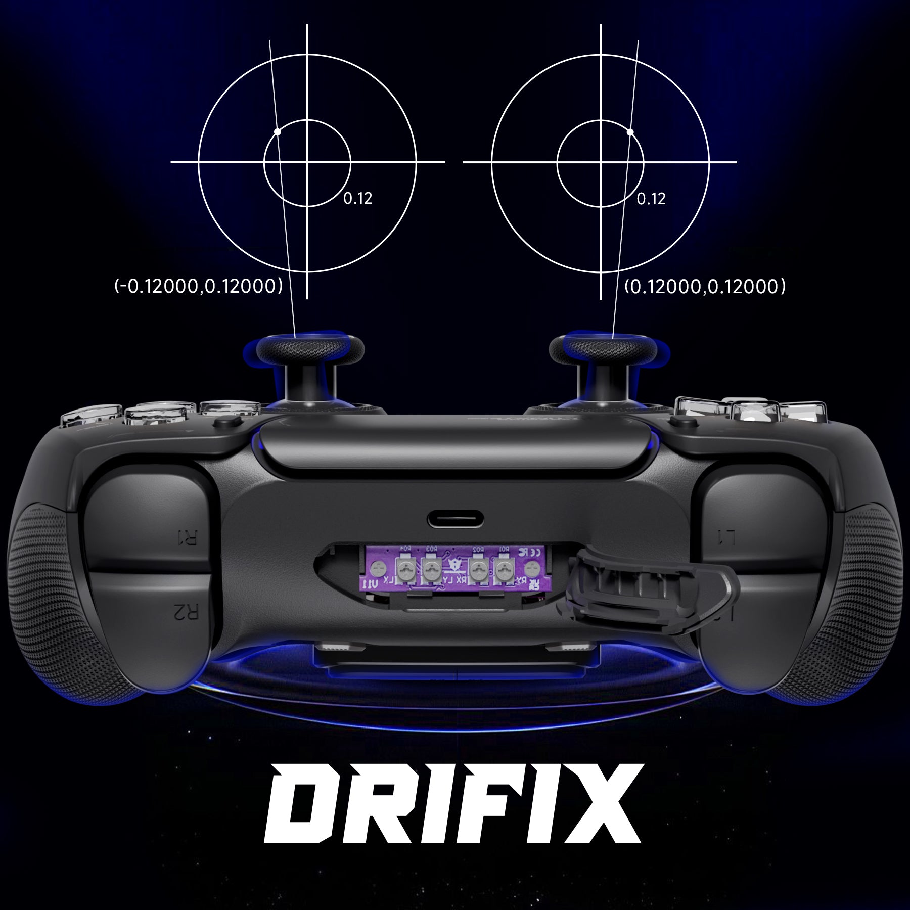 HexGaming Ultimate Pro PS5 Controller | Adjustable Triggers