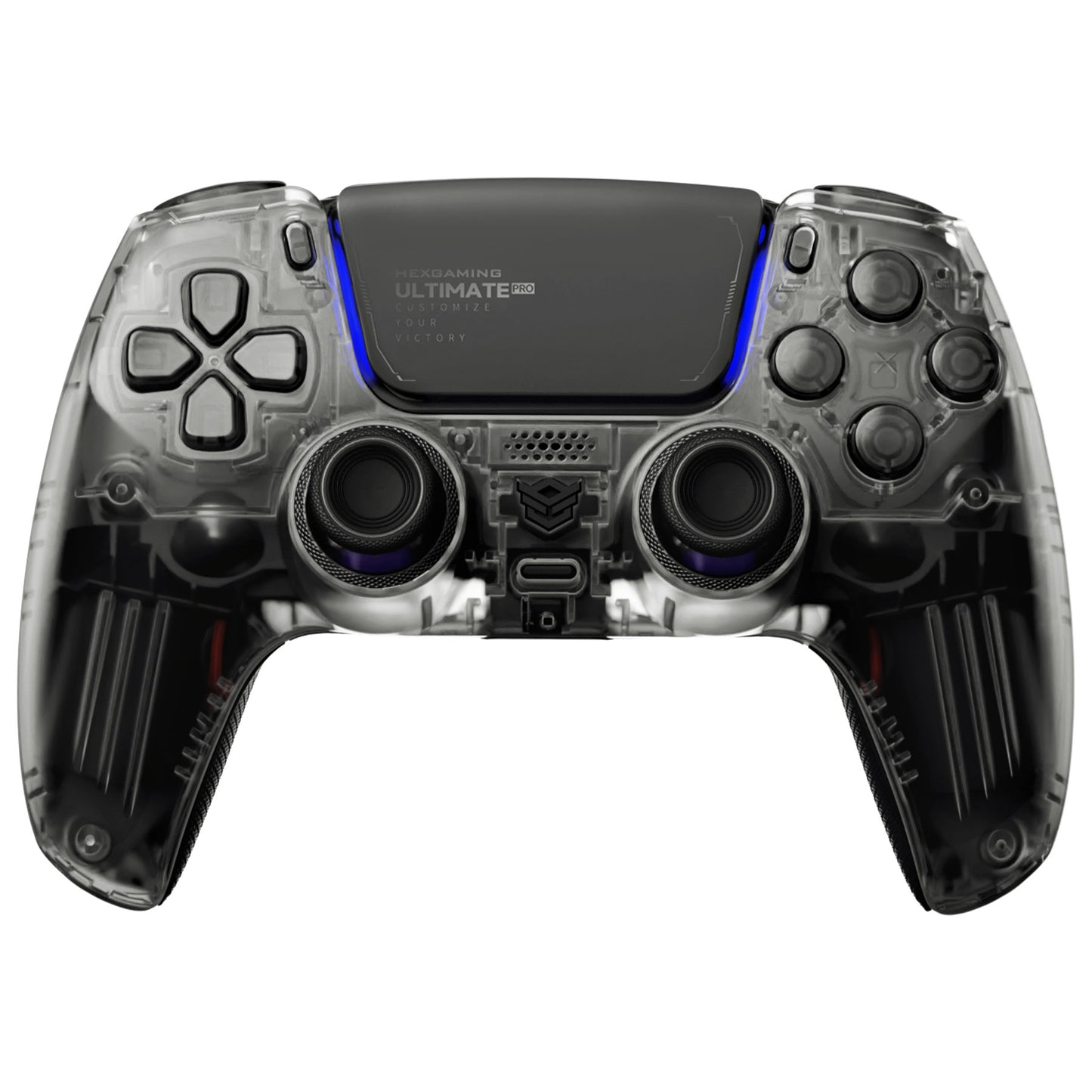 HEXGAMING ULTIMATE PRO Gaming Controller Compatible with ps5/PC/Mobile - 4 Back Buttons, 6 Custom Profiles, Adjustable Triggers, 8 Swappable Thumbsticks - Explorer Black
