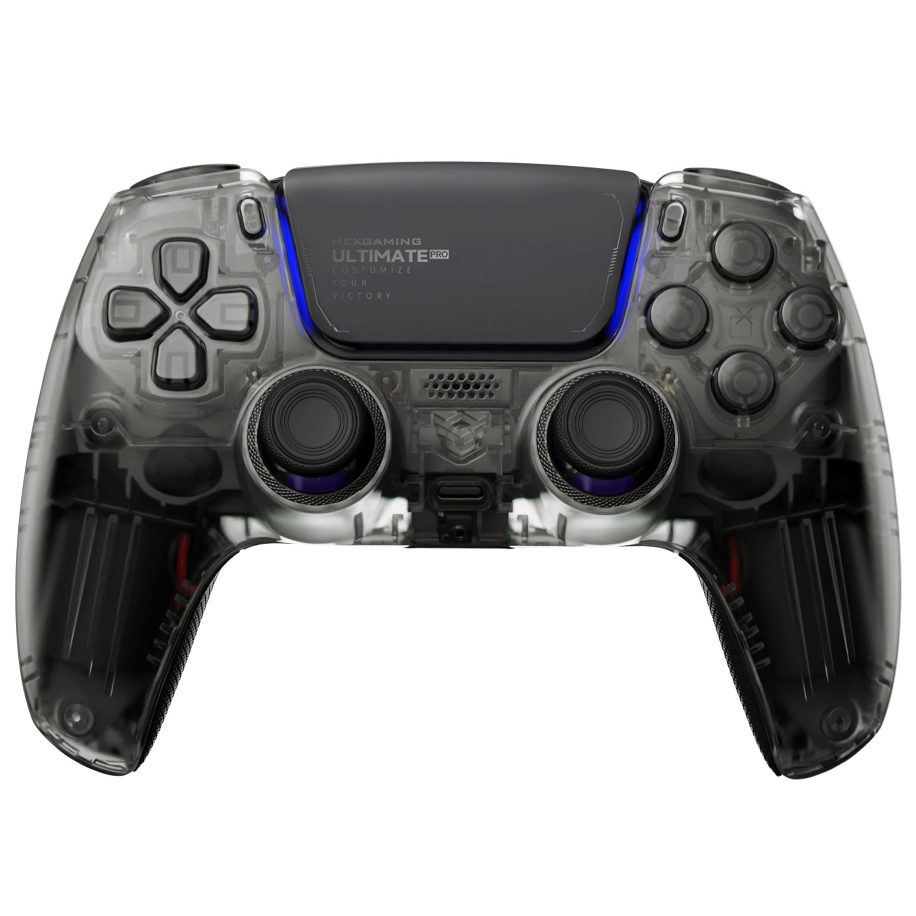 HEXGAMING ULTIMATE PRO Controller with Adjustable Triggers for PS5, PC, Mobile - Hall Effect Explorer Black