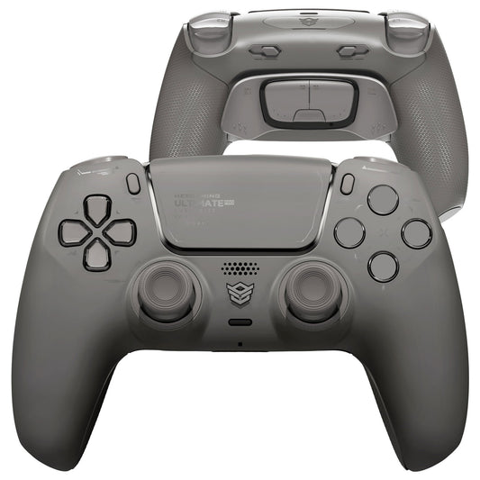 HEXGAMING ULTIMATE PRO Gaming Controller Compatible with ps5/PC/Mobile - 4 Back Buttons, 6 Custom Profiles, Adjustable Triggers, 8 Swappable Thumbsticks - Quantum Grey