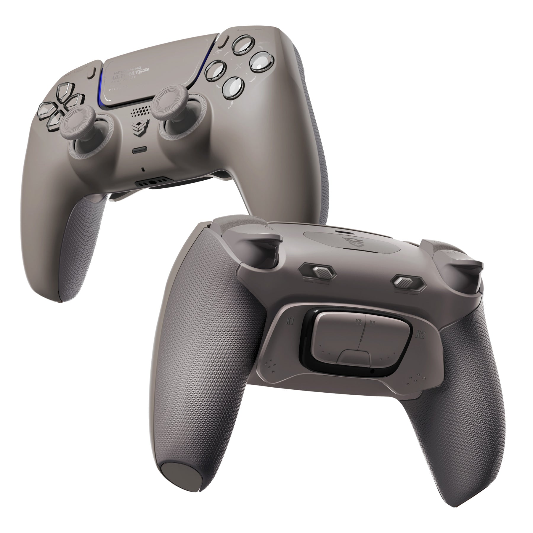 HEXGAMING ULTIMATE PRO Controller with Adjustable Triggers for PS5, PC, Mobile - Quantum Gray