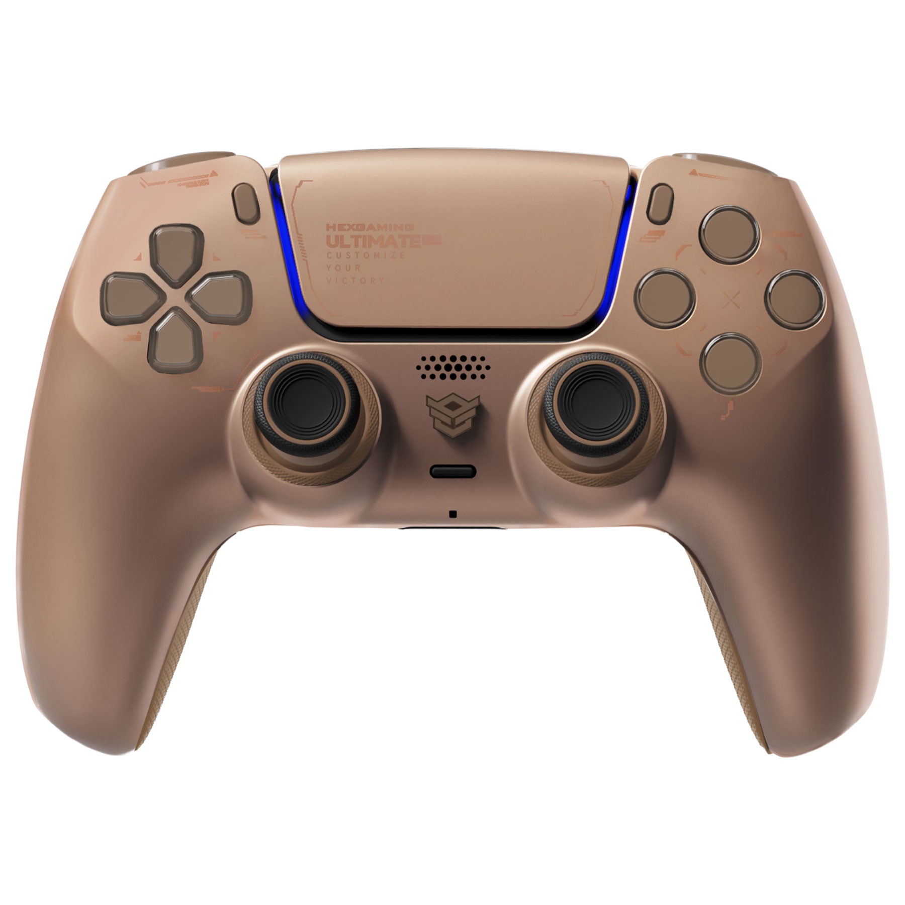HEXGAMING ULTIMATE PRO Controller with Adjustable Triggers for PS5, PC, Mobile - Hall Effect Stardust Mocha