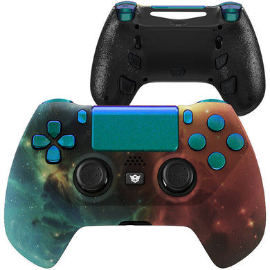 HEXGAMING HYPER Controller for PS4, PC, Mobile- Orange Star Universe Chameleon