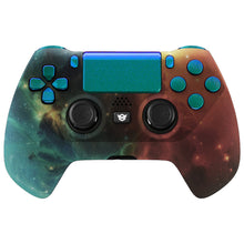 Load image into Gallery viewer, HEXGAMING HYPER Controller for PS4, PC, Mobile- Orange Star Universe Chameleon
