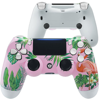 HEXGAMING SPIKE Controller for PS4, PC, Mobile - Tropical Flamingo