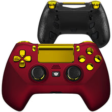 Load image into Gallery viewer, HEXGAMING HYPER Controller for PS4, PC, Mobile - Scarlet Red Gold

