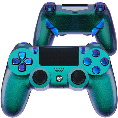HEXGAMING EDGE Controller for PS4, PC, Mobile - Chameleon Purple Blue