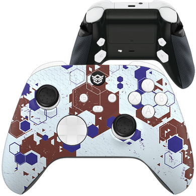 ADVANCE with Adjustable Triggers - Hexagon Camouflage Red Blue White