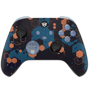 ADVANCE with Adjustable Triggers - Hexagon Camouflage Blue Orange Black