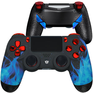 HEXGAMING EDGE Controller for PS4, PC, Mobile - Blue Flame