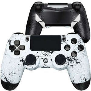 HEXGAMING EDGE Controller for PS4, PC, Mobile - White Splashing Spray