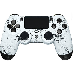 HEXGAMING EDGE Controller for PS4, PC, Mobile - White Splashing Spray