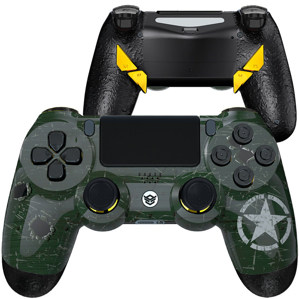 HEXGAMING EDGE Controller for PS4, PC, Mobile - WWII US Army Overlord
