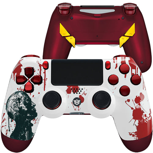 HEXGAMING EDGE Controller for PS4, PC, Mobile - Zombie Blood