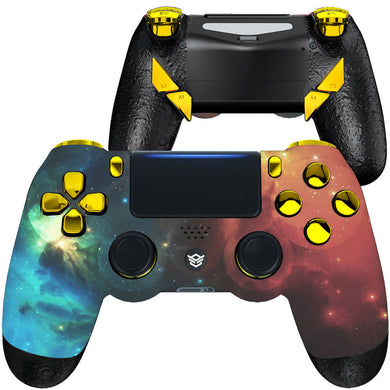 HEXGAMING EDGE Controller for PS4, PC, Mobile - Orange Star Cosmos