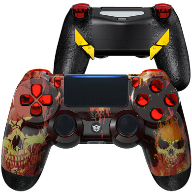 HEXGAMING EDGE Controller for PS4, PC, Mobile - Fire Skull