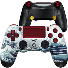 Load image into Gallery viewer, HEXGAMING SPIKE Controller for PS4, PC, Mobile - The Great Wave Red
