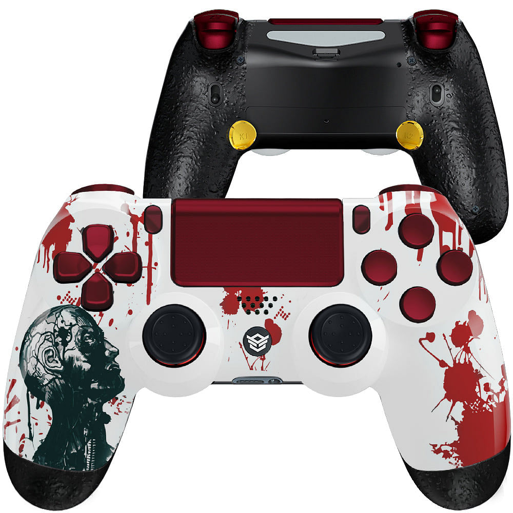 HEXGAMING SPIKE Controller for PS4, PC, Mobile - Zombie Blood