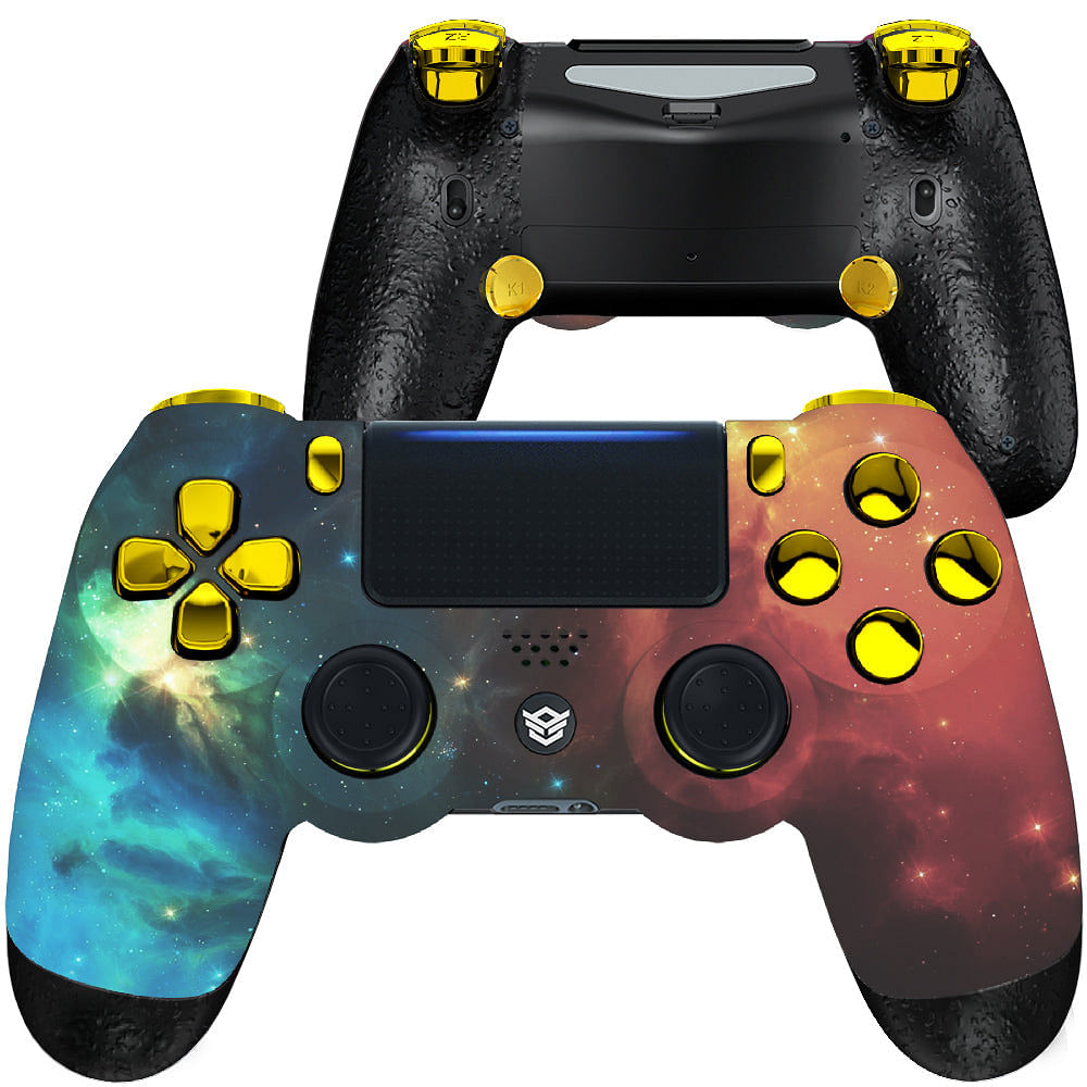 HEXGAMING SPIKE Controller for PS4, PC, Mobile - Orange Star Universe