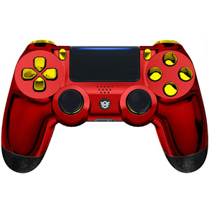 HEXGAMING SPIKE Controller for PS4, PC, Mobile - Chrome Red