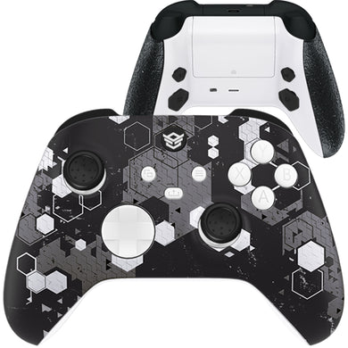 ADVANCE with FlashShot - Hexagon Camouflage Grey White Black