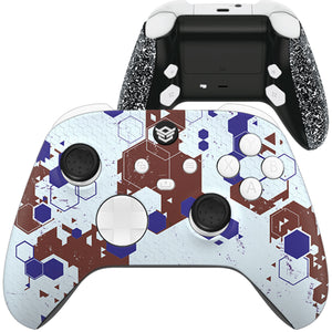 ADVANCE with FlashShot - Hexagon Camouflage Red Blue White