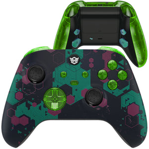 ADVANCE with FlashShot - Hexagon Camouflage Green Red Black