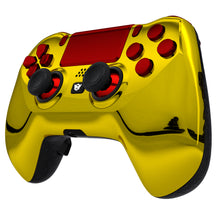 Load image into Gallery viewer, HEXGAMING HYPER Controller for PS4, PC, Mobile - Chrome Gold Red
