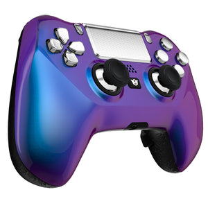 HEXGAMING HYPER Controller for PS4, PC, Mobile - Chameleon Purple Blue