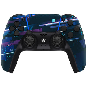 HEXGAMING RIVAL Controller for PS5, PC, Mobile - Blue Purple Magic Space