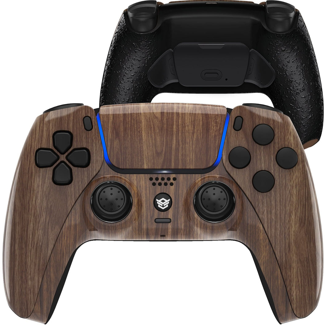 HEXGAMING RIVAL Controller for PS5, PC, Mobile - Wood Grain
