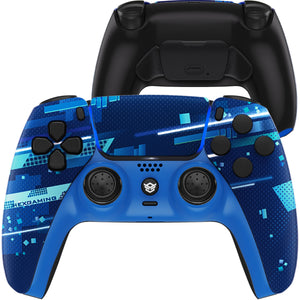 HEXGAMING RIVAL Controller for PS5, PC, Mobile - Blue Green Magic Space