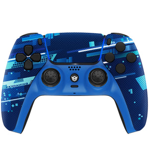 HEXGAMING RIVAL Controller for PS5, PC, Mobile - Blue Green Magic Space