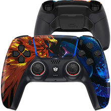 Load image into Gallery viewer, HEXGAMING RIVAL Controller for PS5, PC, Mobile - Fire Eagle vs Ice Snake
