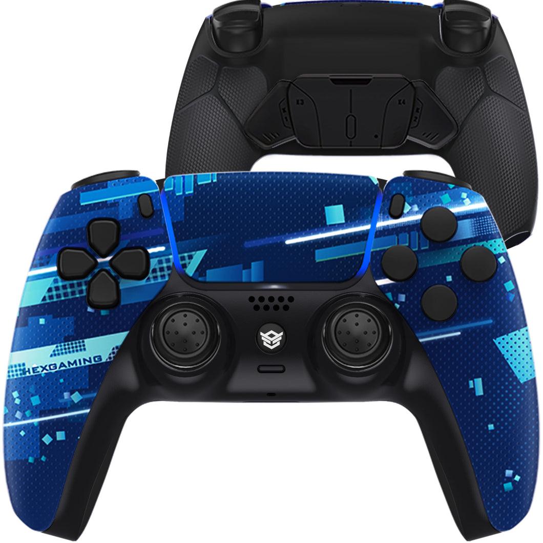 HEXGAMING RIVAL PRO Controller for PS5, PC, Mobile - Green Space Distortion