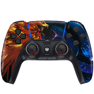 HEXGAMING RIVAL PRO Controller for PS5, PC, Mobile - Fire Eagle vs Ice Snake