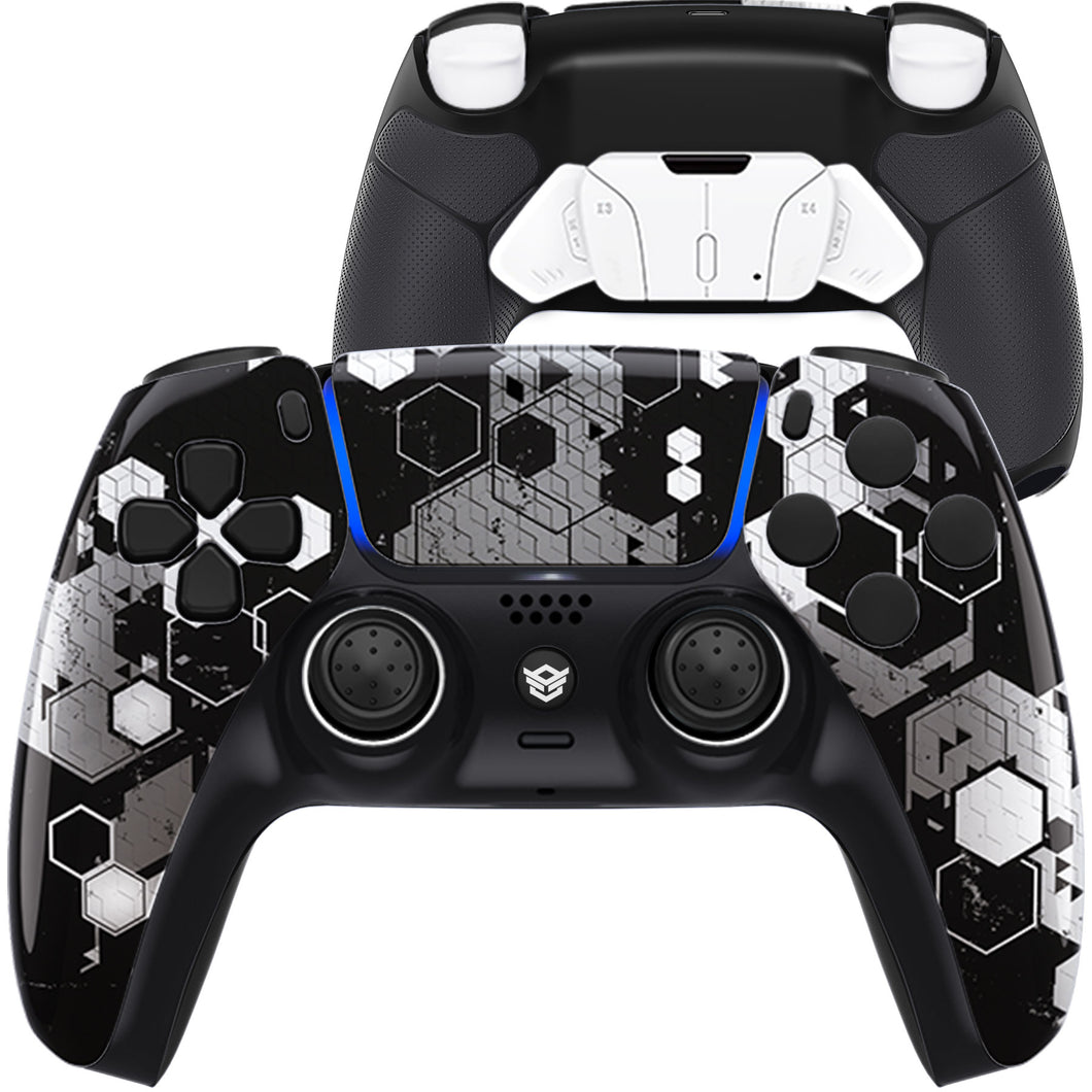 HEXGAMING RIVAL PRO Controller for PS5, PC, Mobile - Hexcamouflage Gray Black