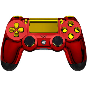 HEXGAMING SPIKE Controller for PS4, PC, Mobile - Chrome Red Gold
