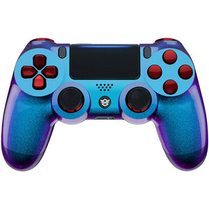 HEXGAMING SPIKE Controller for PS4, PC, Mobile - Chameleon Purple Blue Scarlet Red
