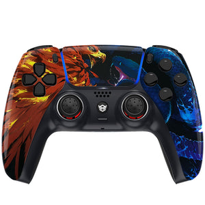 HEXGAMING ULTIMATE Controller for PS5, PC, Mobile - Fire Eagle vs Ice Snake