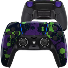 Load image into Gallery viewer, HEXGAMING ULTIMATE Controller for PS5, PC, Mobile - Hexcamouflage Green Purple Black
