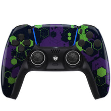 Load image into Gallery viewer, HEXGAMING ULTIMATE Controller for PS5, PC, Mobile - Hexcamouflage Green Purple Black
