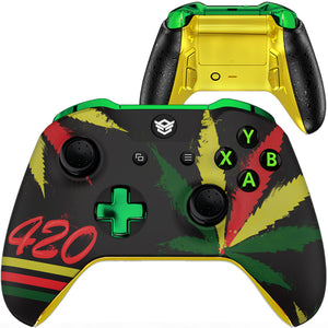 HEXGAMING ULTRA ONE Controller for XBOX, PC, Mobile- Weeds ABXY Labeled