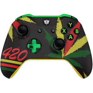 HEXGAMING ULTRA ONE Controller for XBOX, PC, Mobile- Weeds ABXY Labeled