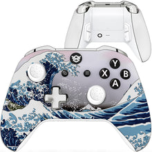 Load image into Gallery viewer, HEXGAMING ULTRA ONE Controller for XBOX, PC, Mobile- The Great Wave ABXY Labeled
