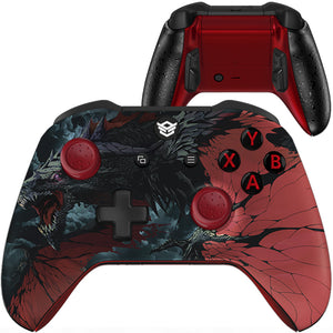 HEXGAMING ULTRA ONE Controller for XBOX, PC, Mobile- Roaring Dragon ABXY Labeled